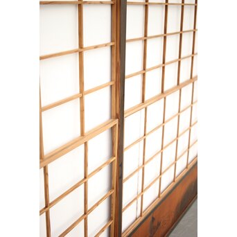 腰板絵 幅広雪見障子戸 2枚1組　F236 