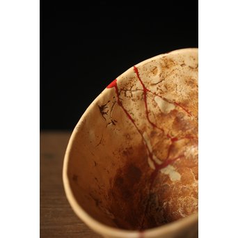 大田垣蓮月 蓮月焼 和歌釘彫茶碗　P214 