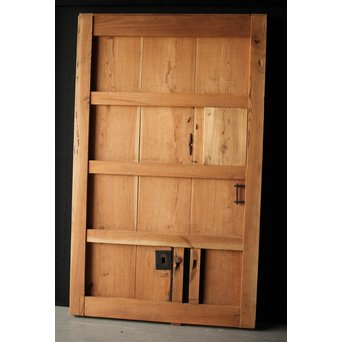 白木総欅重厚鉄金具蔵戸　W012Y 