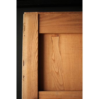 白木総欅重厚鉄金具蔵戸　W012Y 