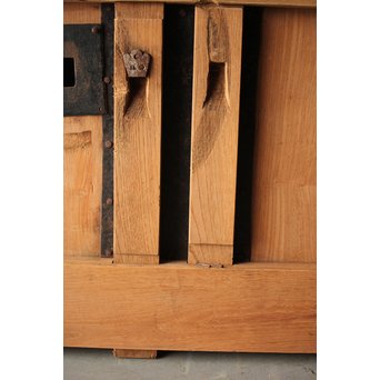 白木総欅重厚鉄金具蔵戸　W012Y 