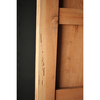 白木総欅重厚鉄金具蔵戸　W012Y 