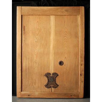 白木総欅無垢板蔵戸　W013