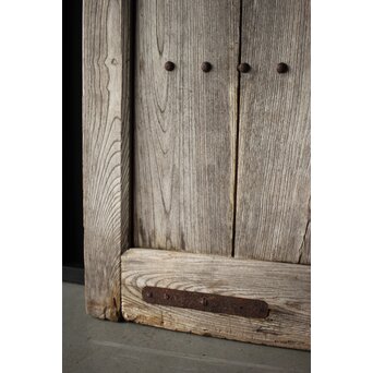 白銀色 総欅板蔵戸　W014 