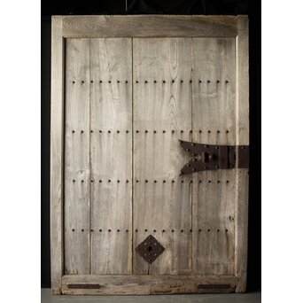 白銀色 総欅板蔵戸　W014