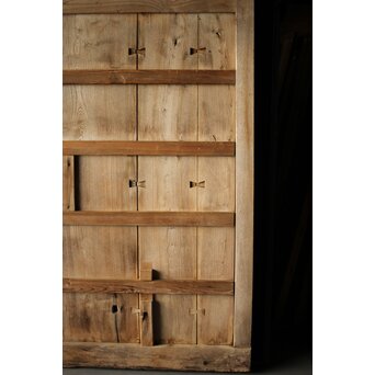 白銀色 総欅板蔵戸　W014 