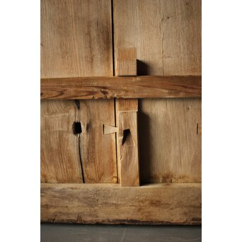 白銀色 総欅板蔵戸　W014 