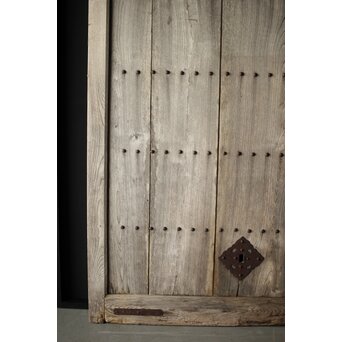 白銀色 総欅板蔵戸　W014 