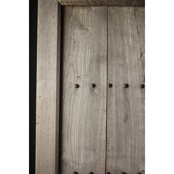 白銀色 総欅板蔵戸　W014 