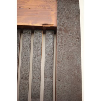 鉄格子 升腰板蔵戸　W015Y 