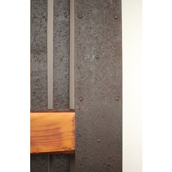 鉄格子 升腰板蔵戸　W015Y 