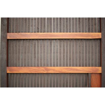 鉄格子 升腰板蔵戸　W015Y 