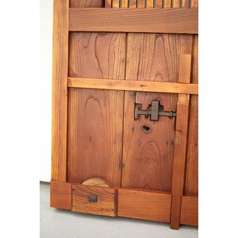 鉄格子 升腰板蔵戸　W015Y 