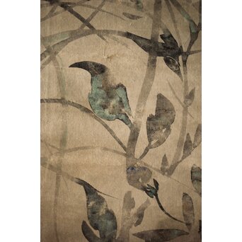 倣 尾形光琳 紙本掛軸2幅　Z242 