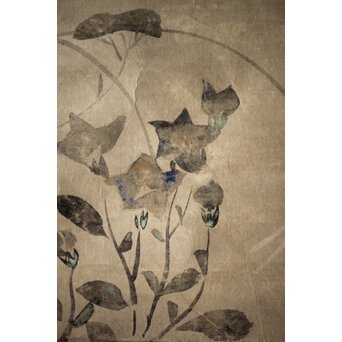 倣 尾形光琳 紙本掛軸2幅　Z242 