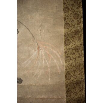 倣 尾形光琳 紙本掛軸2幅　Z242 