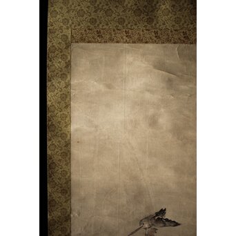 倣 尾形光琳 紙本掛軸2幅　Z242 