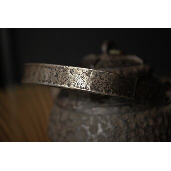 初代 秦蔵六造 銅環摘 鉄共蓋 双龍紋様 獣口形 鉄瓶/湯沸　M251 