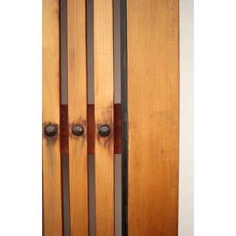 背面ガラス 幅広上手格子蔵戸　W016Y 