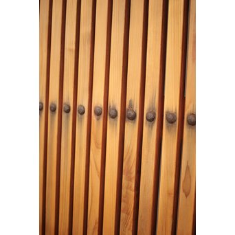 背面ガラス 幅広上手格子蔵戸　W016Y 