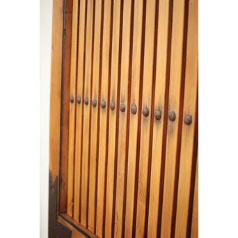 背面ガラス 幅広上手格子蔵戸　W016Y 