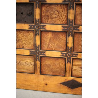 背面ガラス 幅広上手格子蔵戸　W016Y 