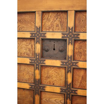 背面ガラス 幅広上手格子蔵戸　W016Y 