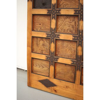 背面ガラス 幅広上手格子蔵戸　W016Y 