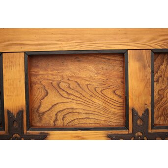 背面ガラス 幅広上手格子蔵戸　W016Y 