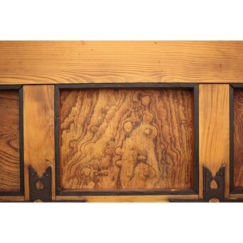 背面ガラス 幅広上手格子蔵戸　W016Y 