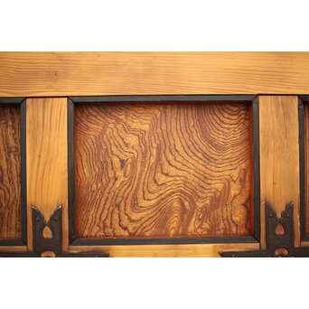 背面ガラス 幅広上手格子蔵戸　W016Y 