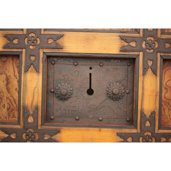 背面ガラス 幅広上手格子蔵戸　W016Y 