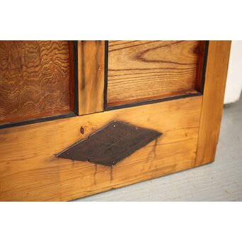 背面ガラス 幅広上手格子蔵戸　W016Y 