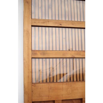 背面ガラス 幅広上手格子蔵戸　W016Y 