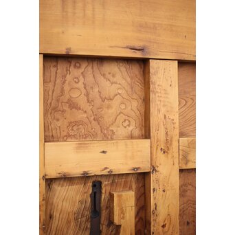 背面ガラス 幅広上手格子蔵戸　W016Y 