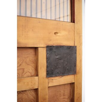 背面ガラス 幅広上手格子蔵戸　W016Y 