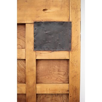 背面ガラス 幅広上手格子蔵戸　W016Y 