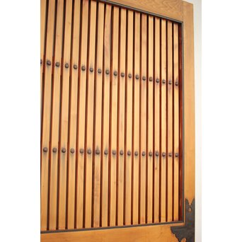 背面ガラス 幅広上手格子蔵戸　W016Y 