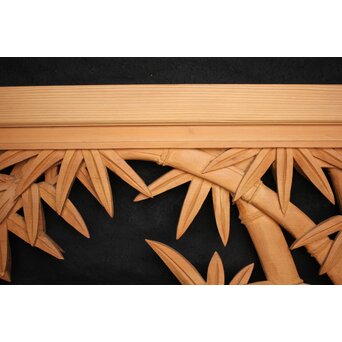 井波 中型竹木彫欄間　R0076 