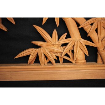 井波 中型竹木彫欄間　R0076 