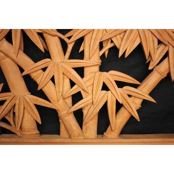 井波 中型竹木彫欄間　R0076 