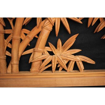 井波 中型竹木彫欄間　R0076 