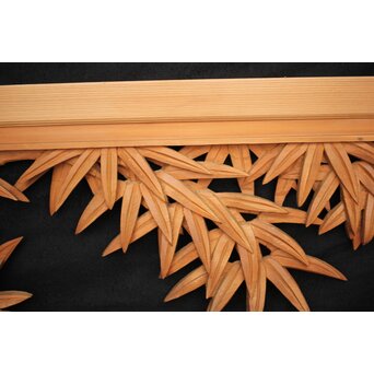 井波 中型竹木彫欄間　R0076 