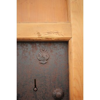 白木格子蔵戸　W019 