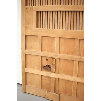 白木格子蔵戸　W019 