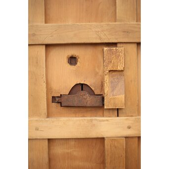 白木格子蔵戸　W019 