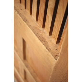 白木格子蔵戸　W019 