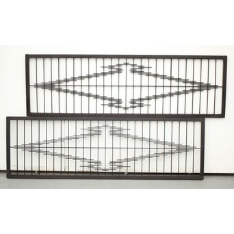 幾何学模様組子 2枚1組　R0078