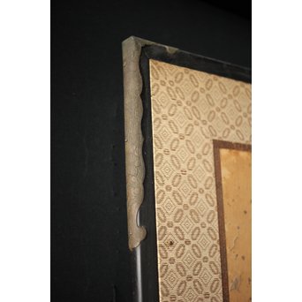 白井華陽 虎の図 六曲一双紙本水墨屏風　Z243 