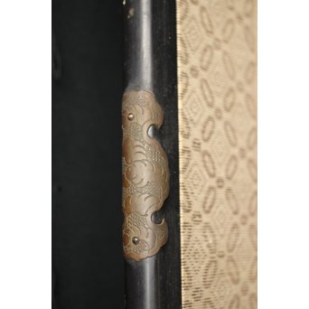 白井華陽 虎の図 六曲一双紙本水墨屏風　Z243 